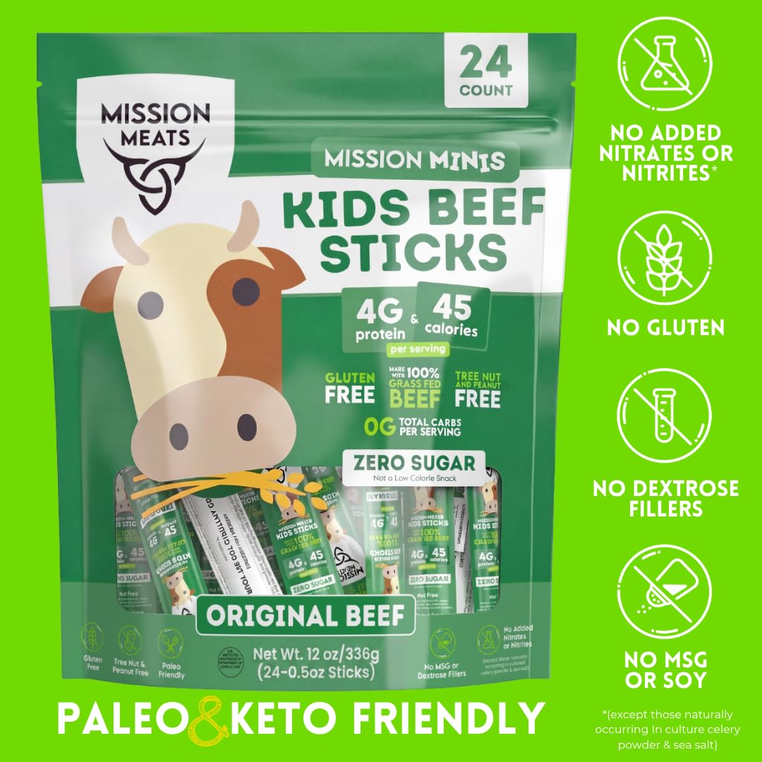 Mission Meats stick in a backpack pocket for travel-ready, mess-free snacking