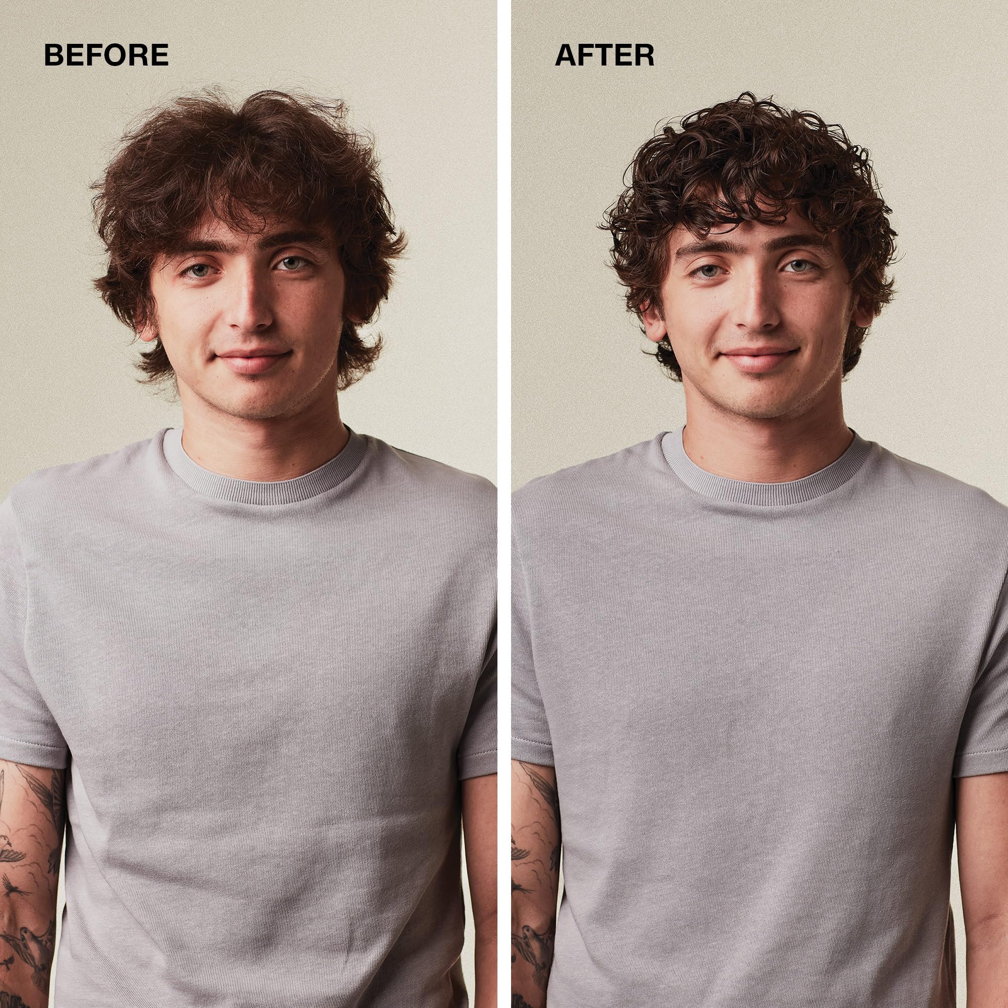 MITCH rich lather in hand, demonstrates cleansing foam and quick coverage benefit
