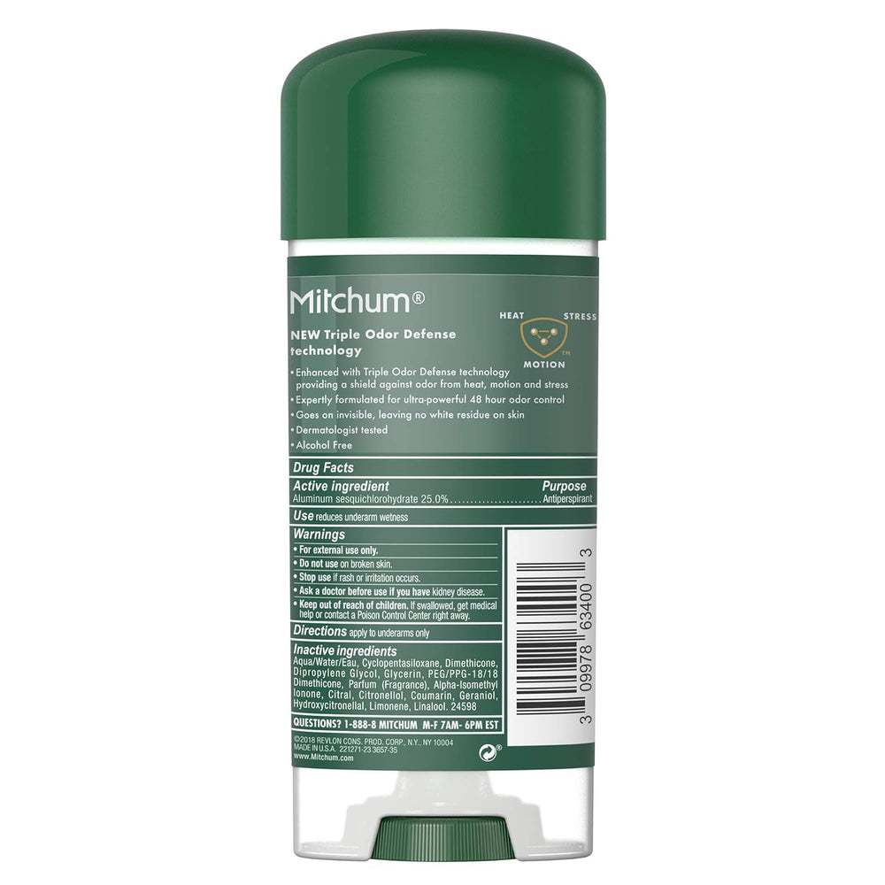 Mitchum producto en ambiente lifestyle que sugiere frescura montañosa