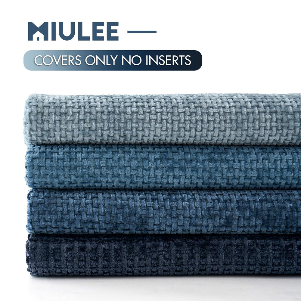 MIULEE estilo salón con fundas azules, aporta ambiente tranquilo