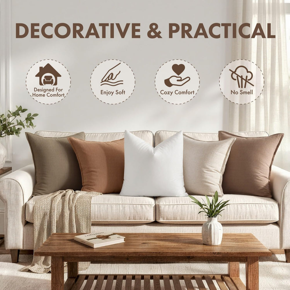 MIULEE inserto colocado en sofá ofreciendo soporte y aspecto decorativo