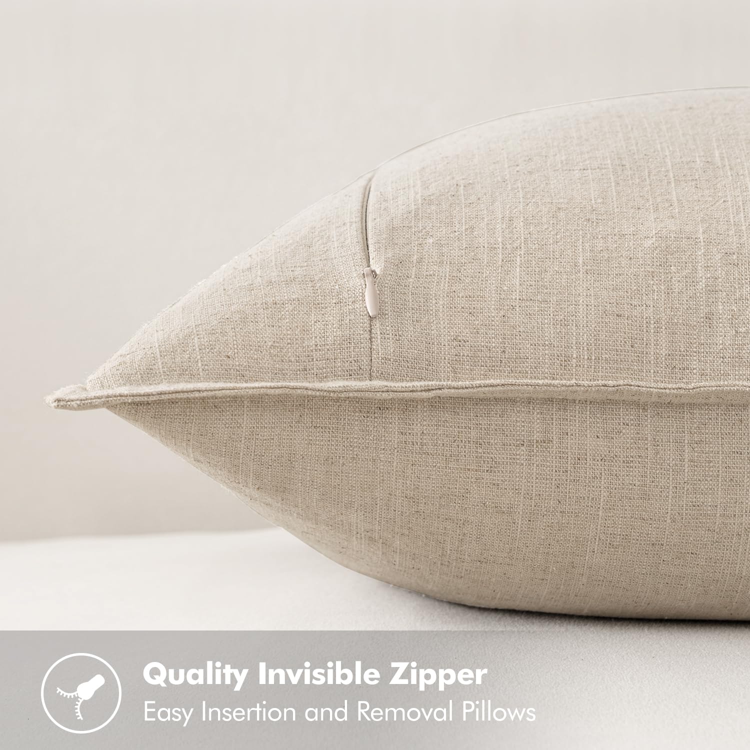 MIULEE fabric texture close-up showing linen-cotton breathability and comfort