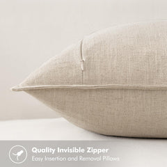 MIULEE fabric texture close-up showing linen-cotton breathability and comfort