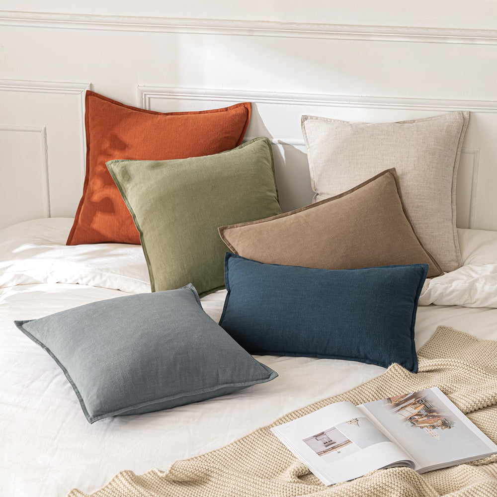 MIULEE euro sham displayed on sofa showing styling versatility and warmth