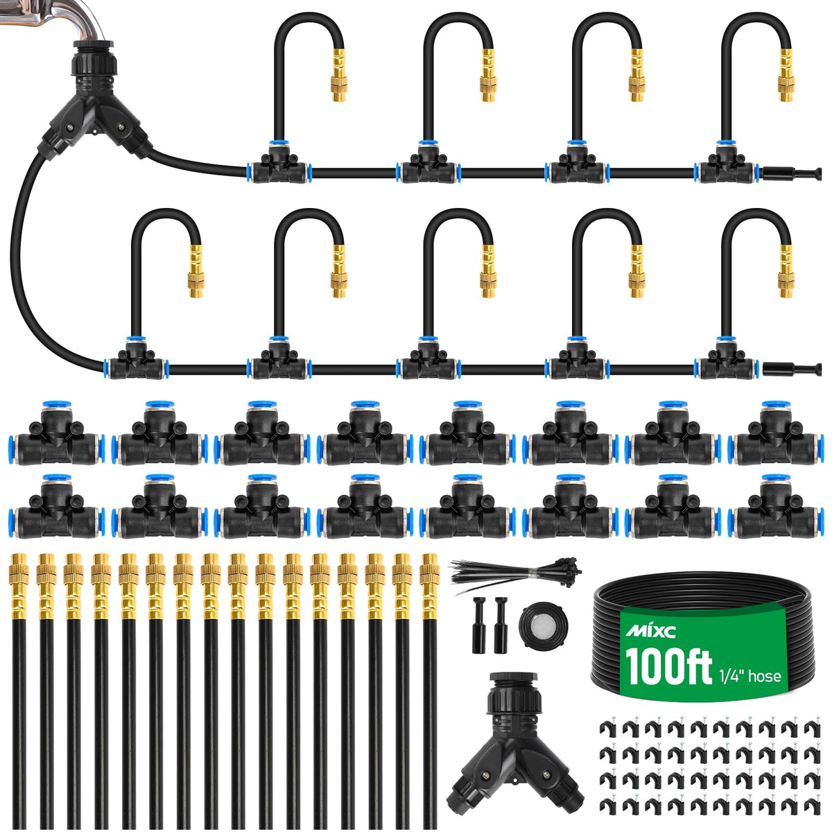 MIXC kit components laid out showing complete contents and easy setup