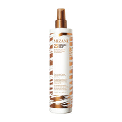 Mizani bottle front view showing label and 13.5 fl oz size benefits