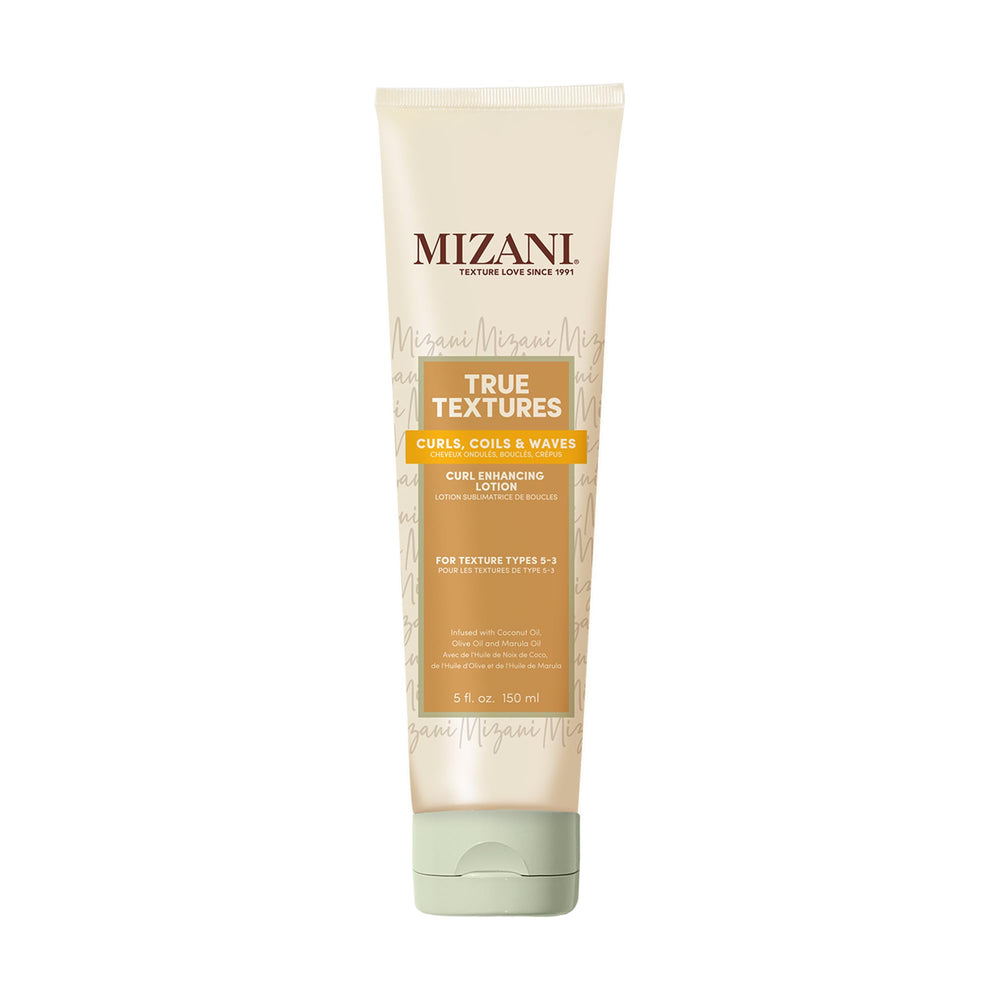 Mizani envase frontal de la loción para rizos con diseño profesional y fácil uso