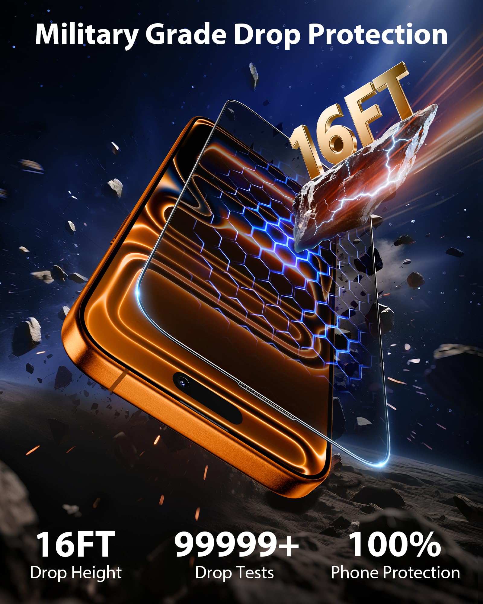 Mkeke protector edge and cutout fitting iPhone 17 Pro Max for accurate alignment