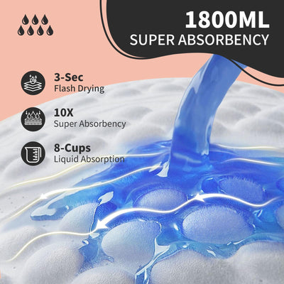 MKISS close-up of absorbent core showing quick liquid lock benefit