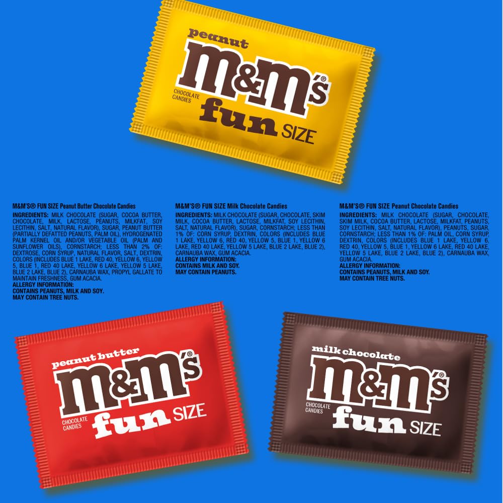 M&M'S disposición en mesa de fiesta, marca y presentación festiva