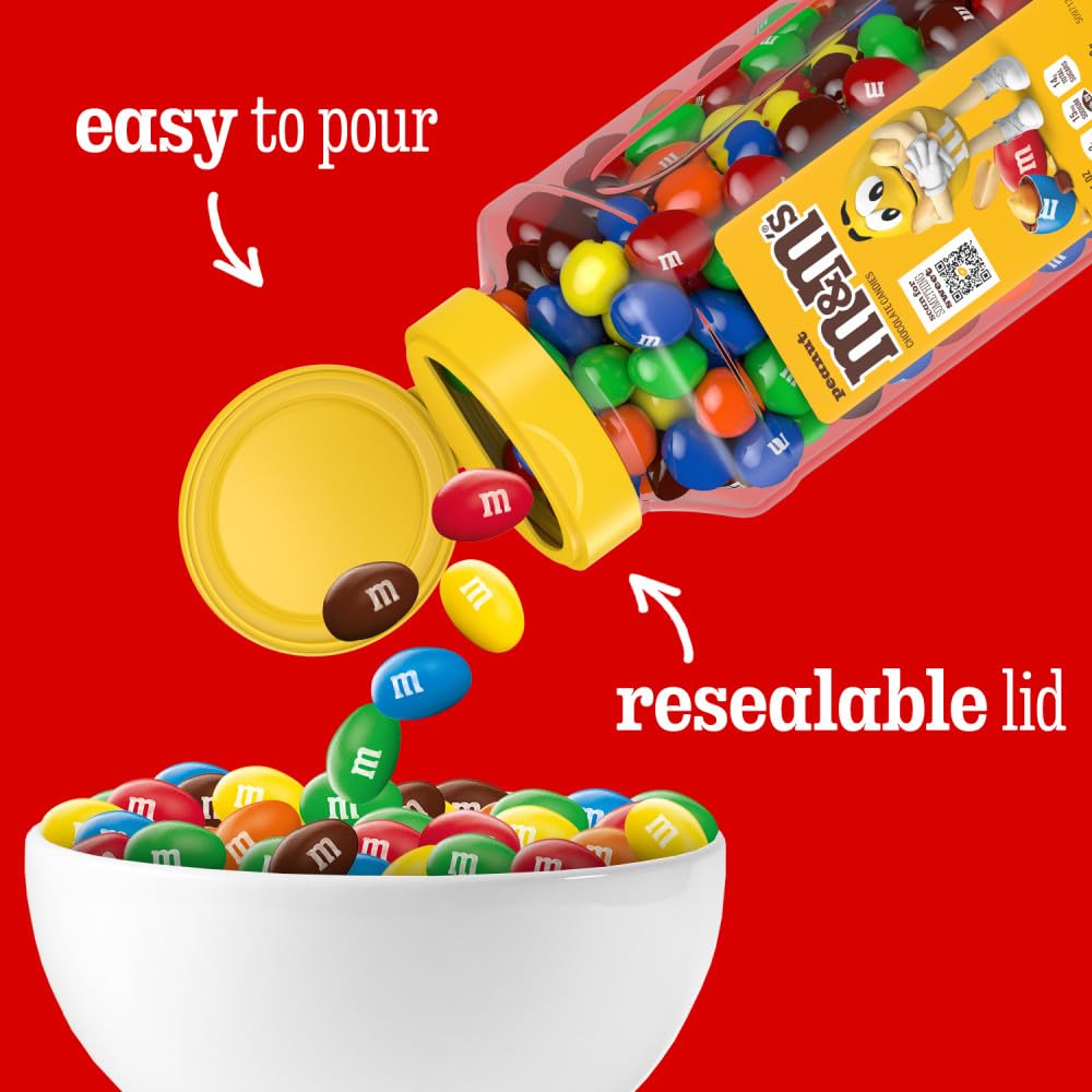 M&M'S frasco en playa en bolsa de picnic, snack ligero y reciclable