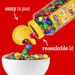 M&M'S frasco en playa en bolsa de picnic, snack ligero y reciclable