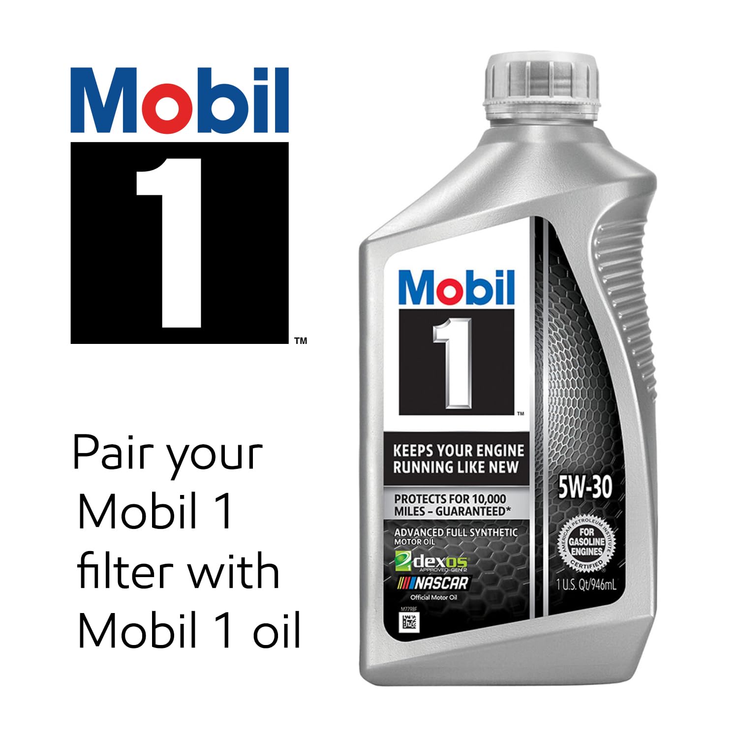 Mobil 1 filtro en taller estilo vida mostrando conveniencia y ahorro
