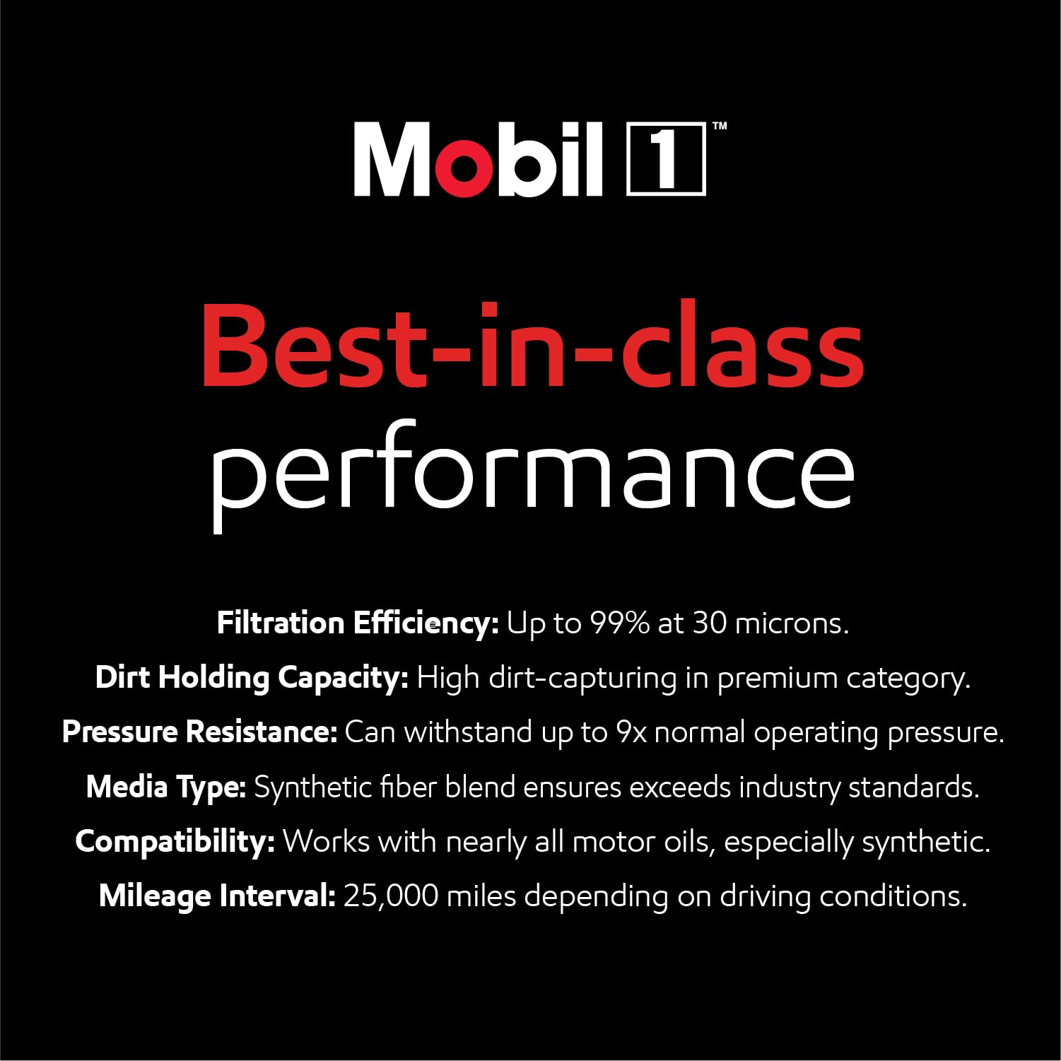 Mobil 1 etiqueta con especificaciones que facilita elección segura