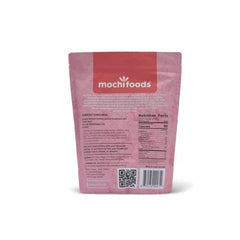 Mochi Foods primer plano de la textura seca de la mezcla, destaca calidad y grano fino