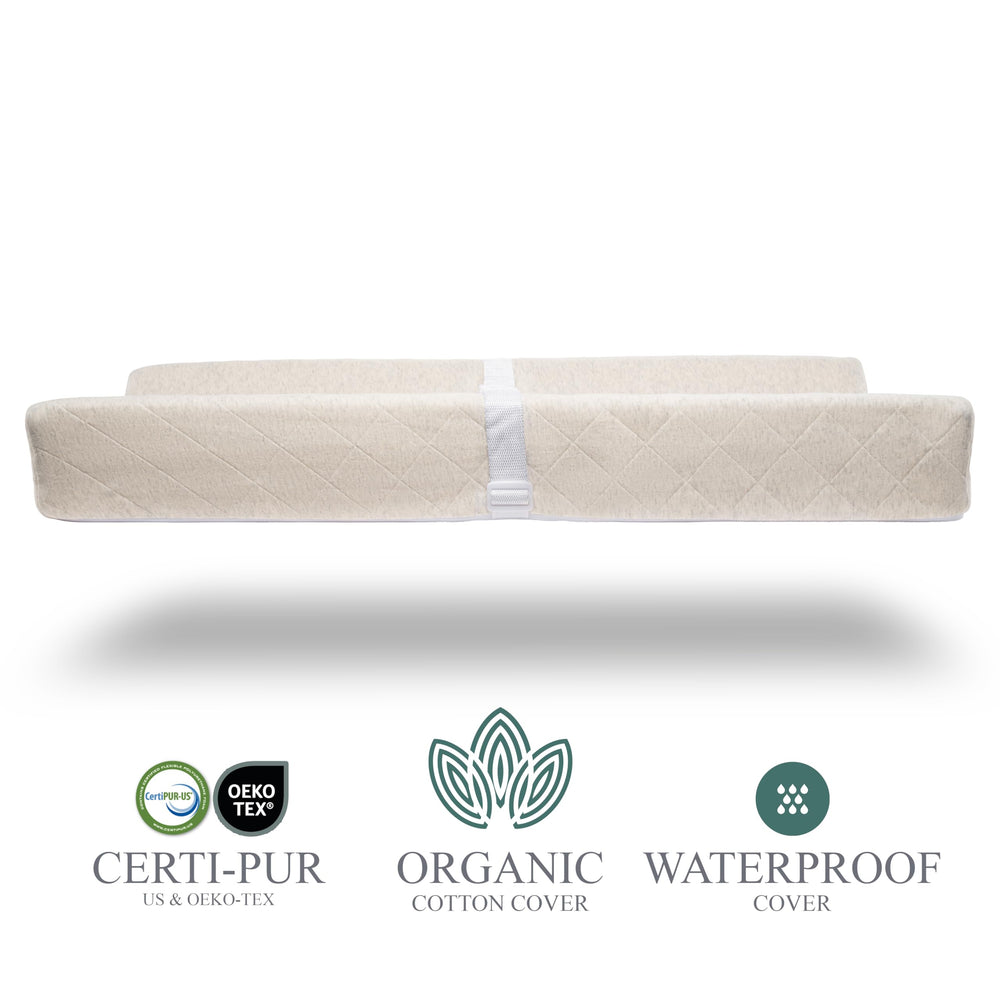 Modera corte de espuma certificada mostrando soporte cómodo y resistente