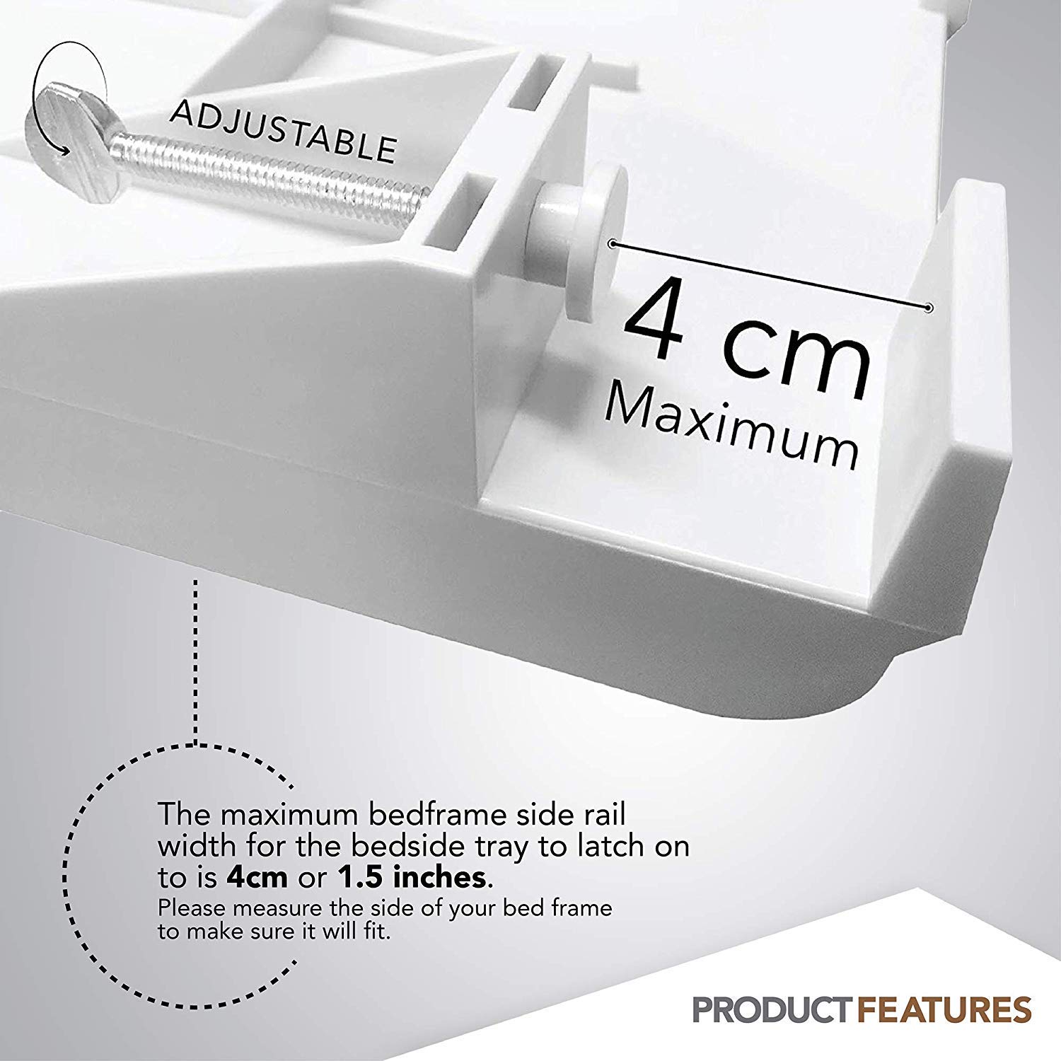 Modern Innovations cord insert detail showing tidy charging cable management benefit