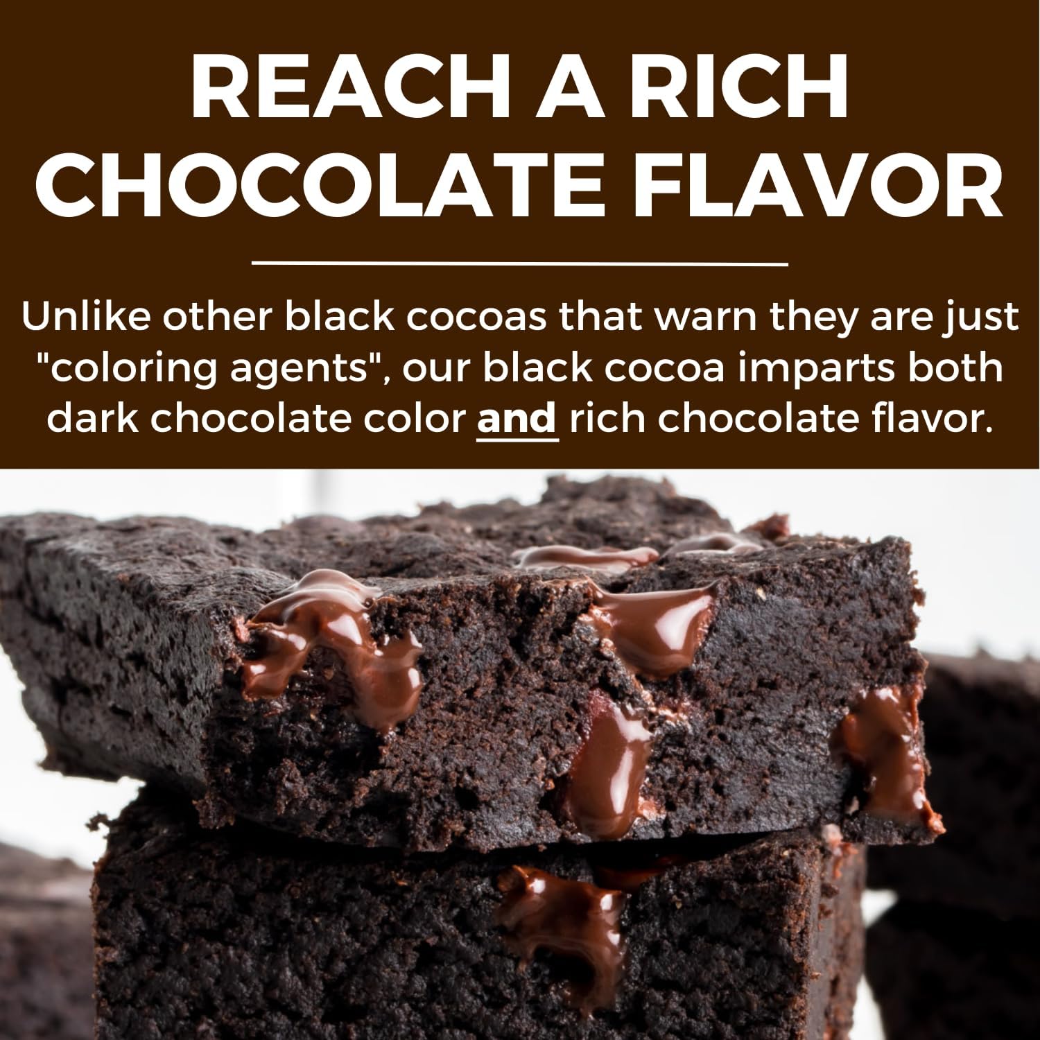 MODERN MOUNTAIN cucharada medidora con cacao negro que muestra la porción exacta