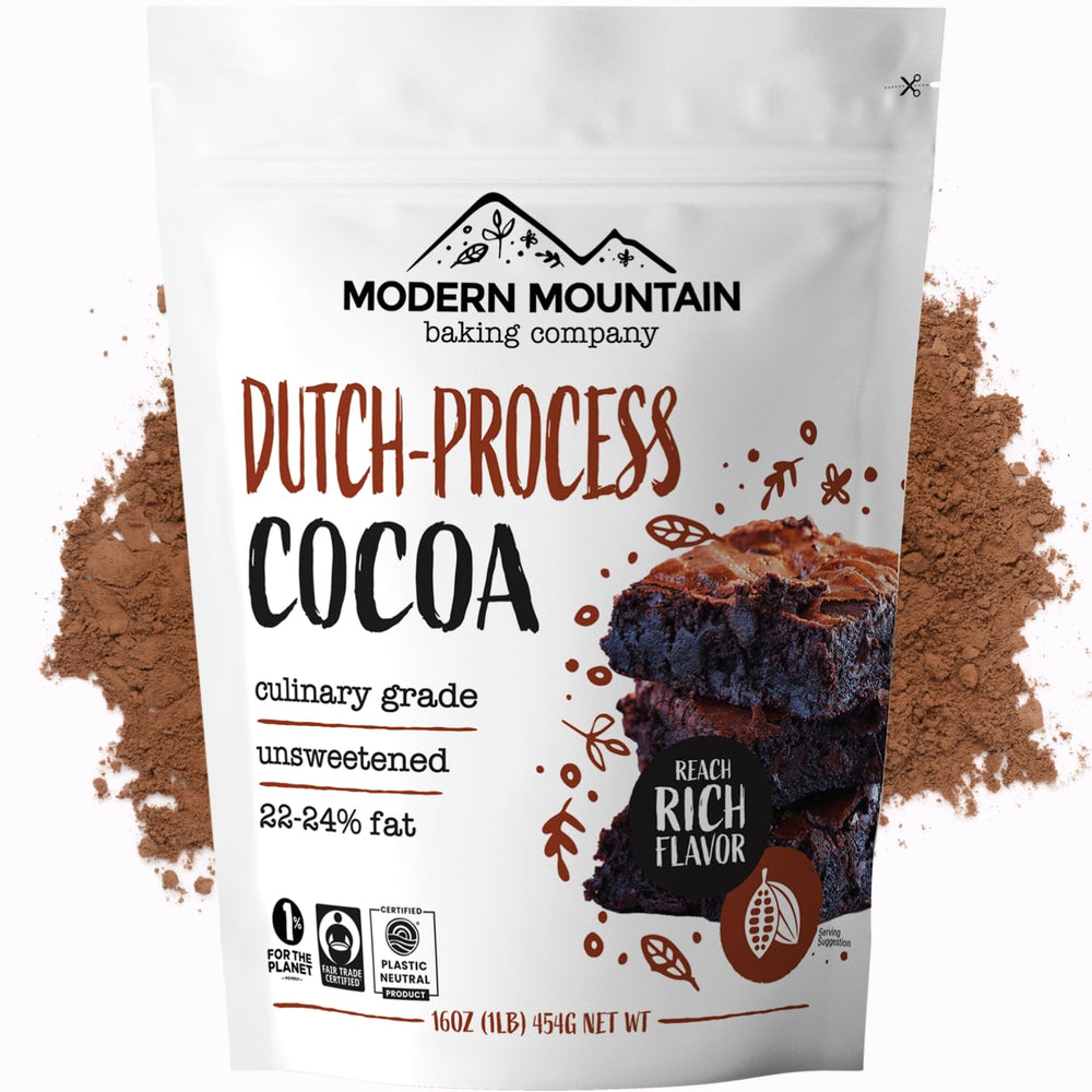 MODERN MOUNTAIN caja frontal del cacao Dutch, presentación clara