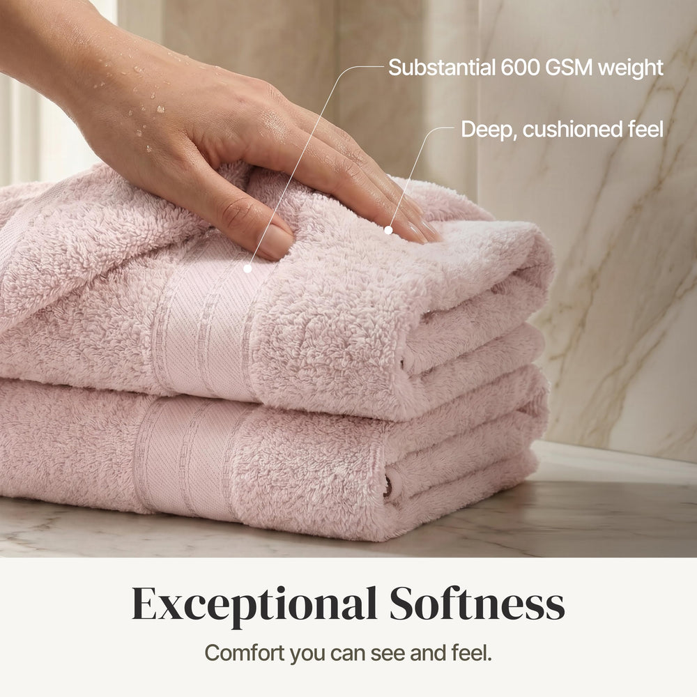 Modern Threads hand towel hung on a rack highlighting quick-dry fabric and tidy appearance
