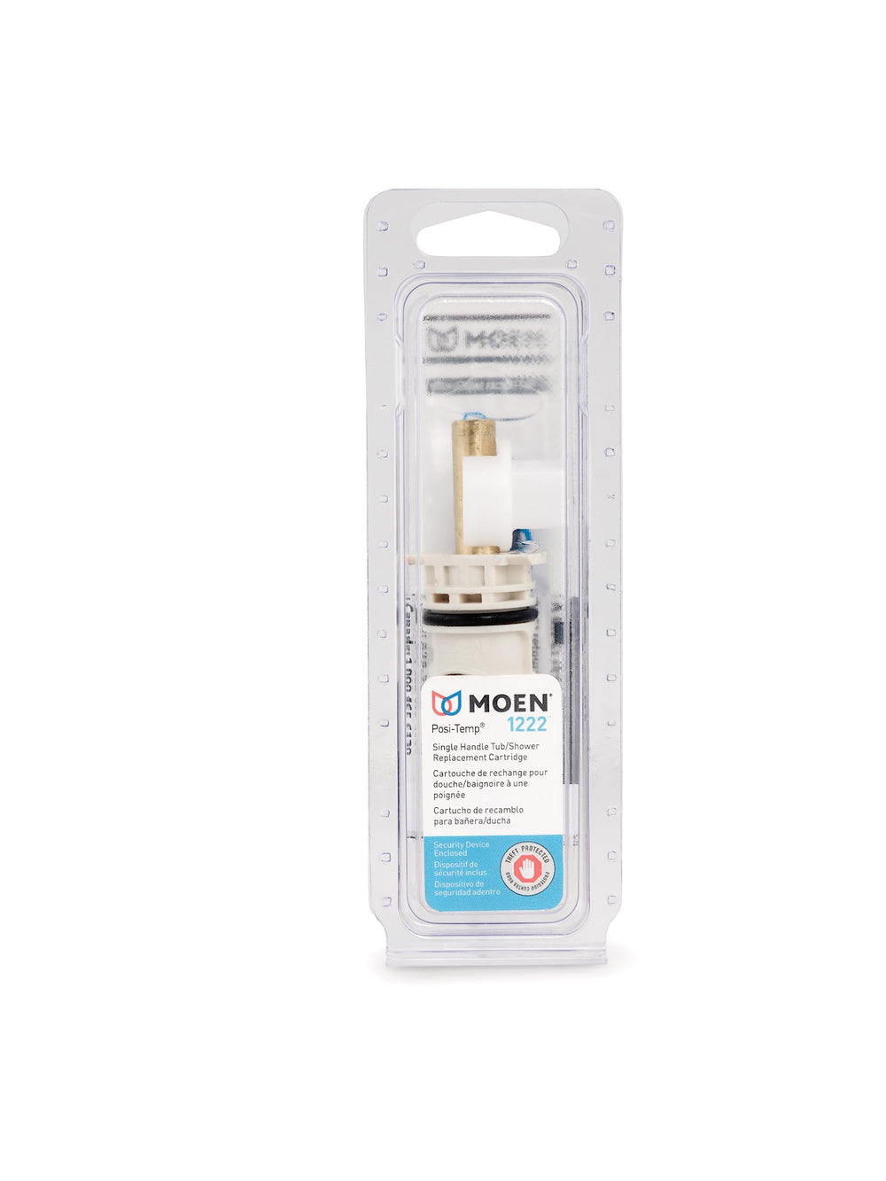 Moen 1222 installed in shower valve demonstrating restored temperature control
