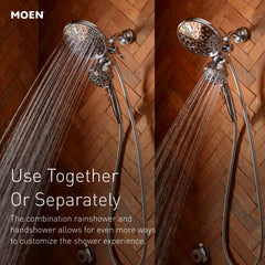 Moen Magnetix magnetic dock demonstrating secure one-handed attachment benefit