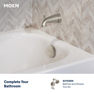 Moen Idora staged in bathroom setting showing coordinated look and modern upgrade benefit