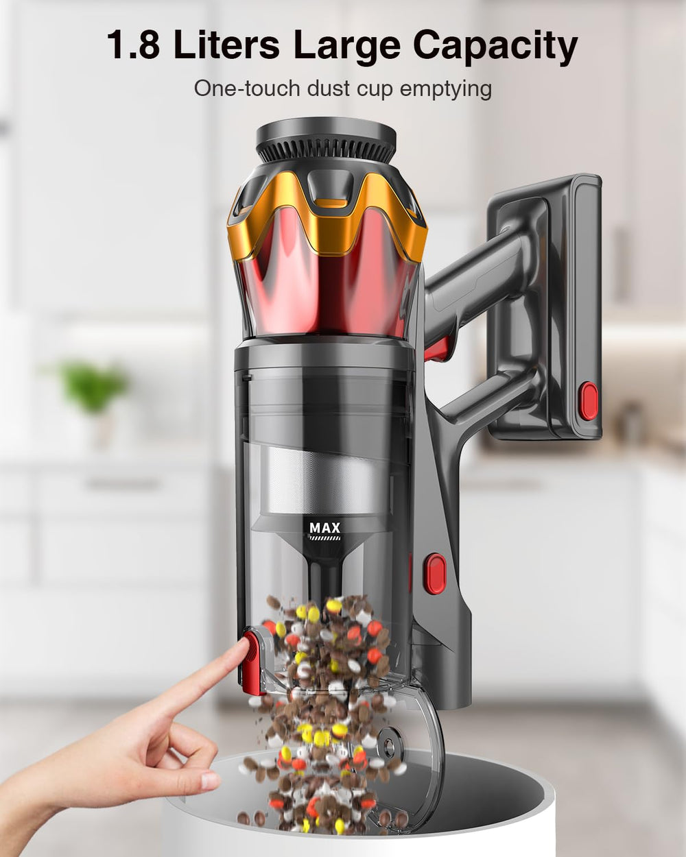 mohomo handheld mode cleaning car interior showing versatile vehicle cleaning
