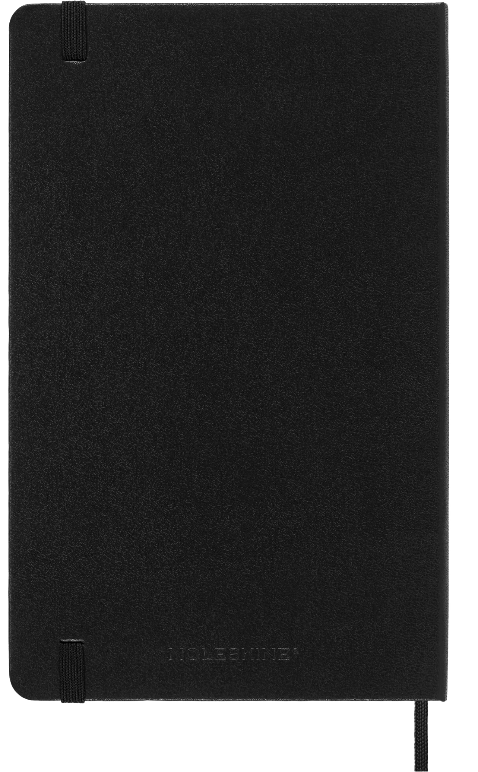 Moleskine cierre elástico asegurando páginas y protegiendo notas