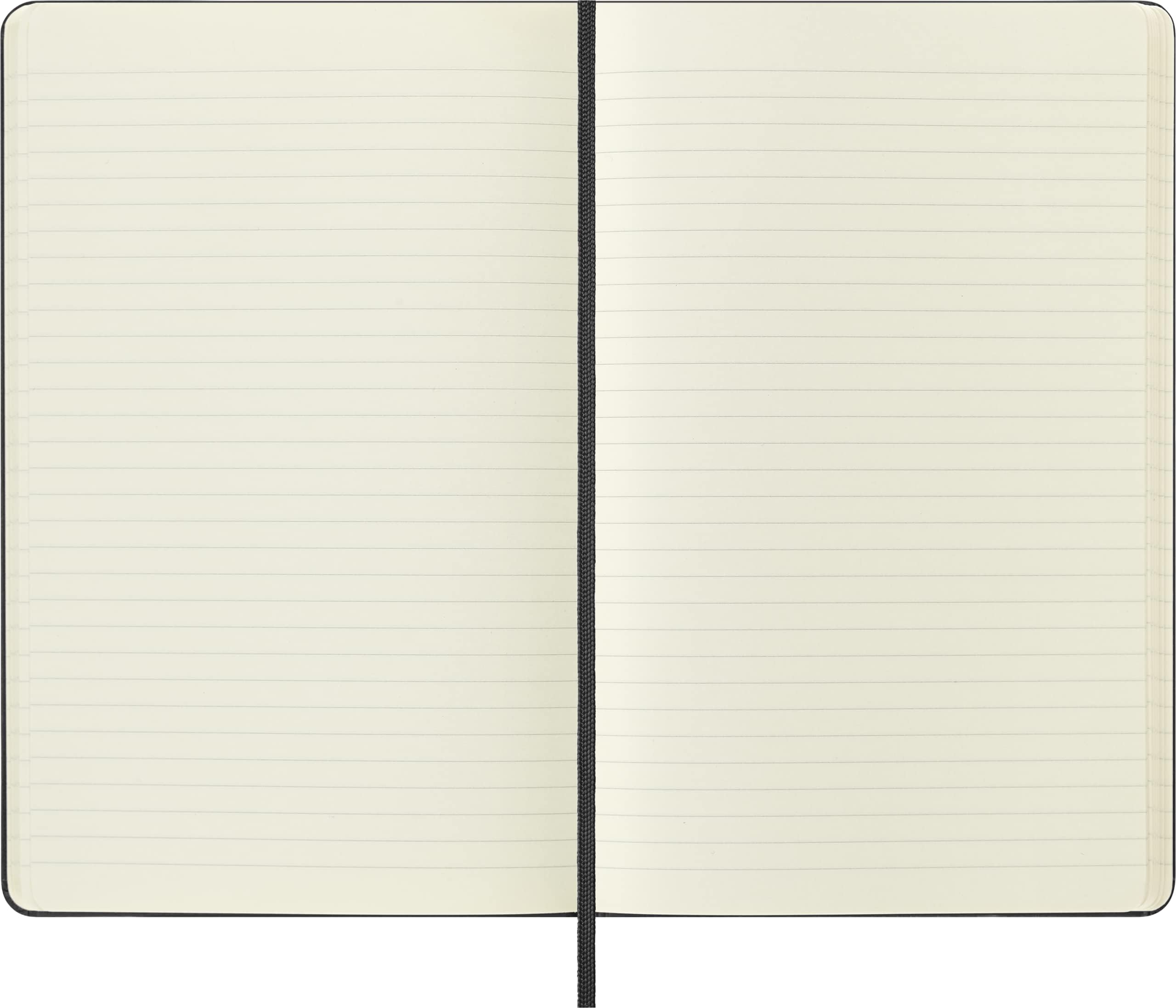 Moleskine páginas interiores rayadas con papel crema de alta calidad