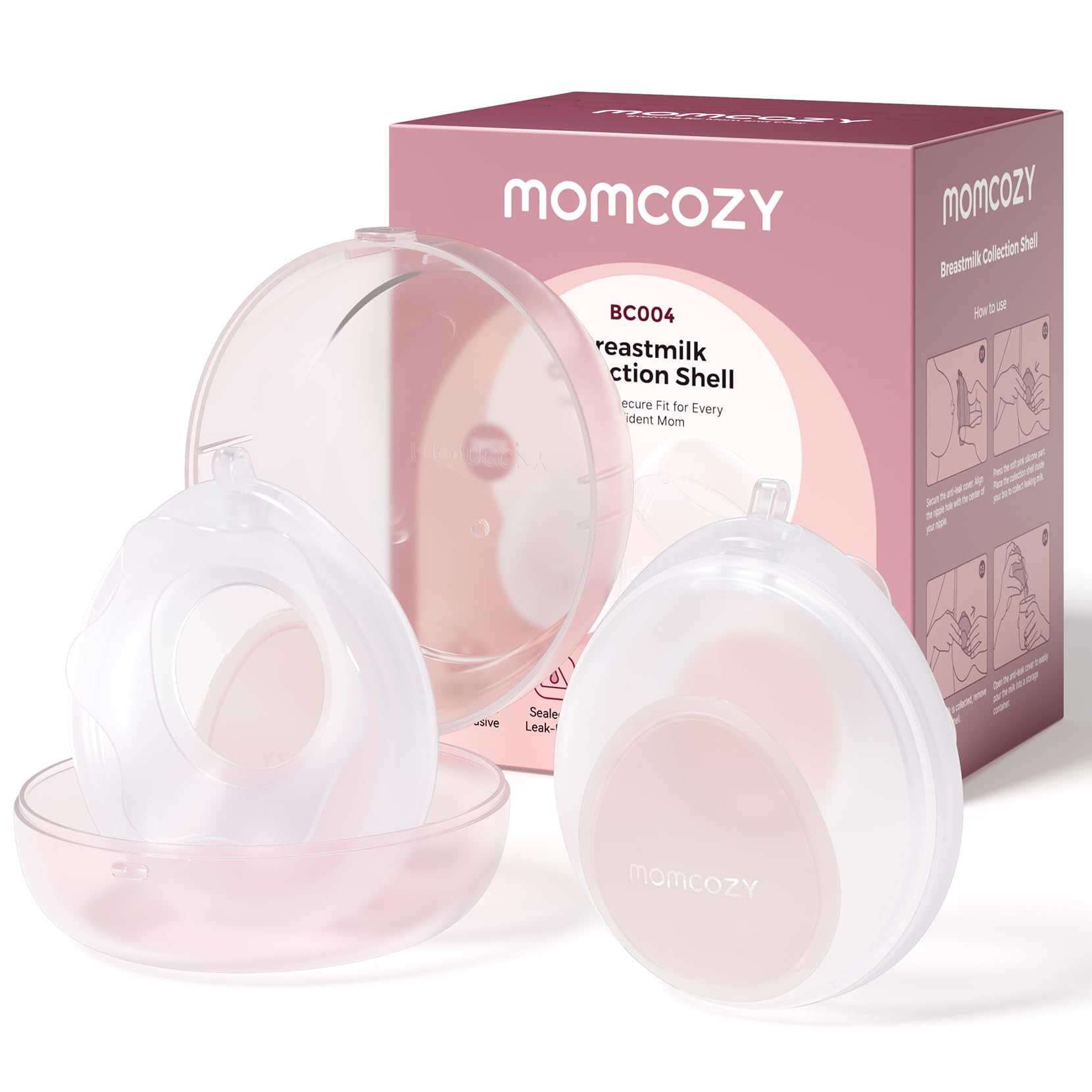 Momcozy escena lifestyle con madre usando producto y sensación de confianza