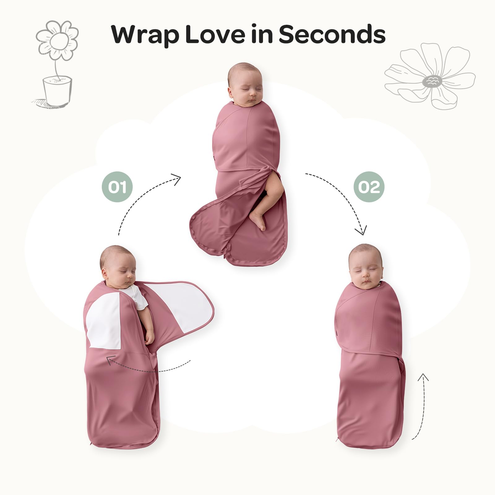 Momcozy base ancha que protege la posición natural de las caderas