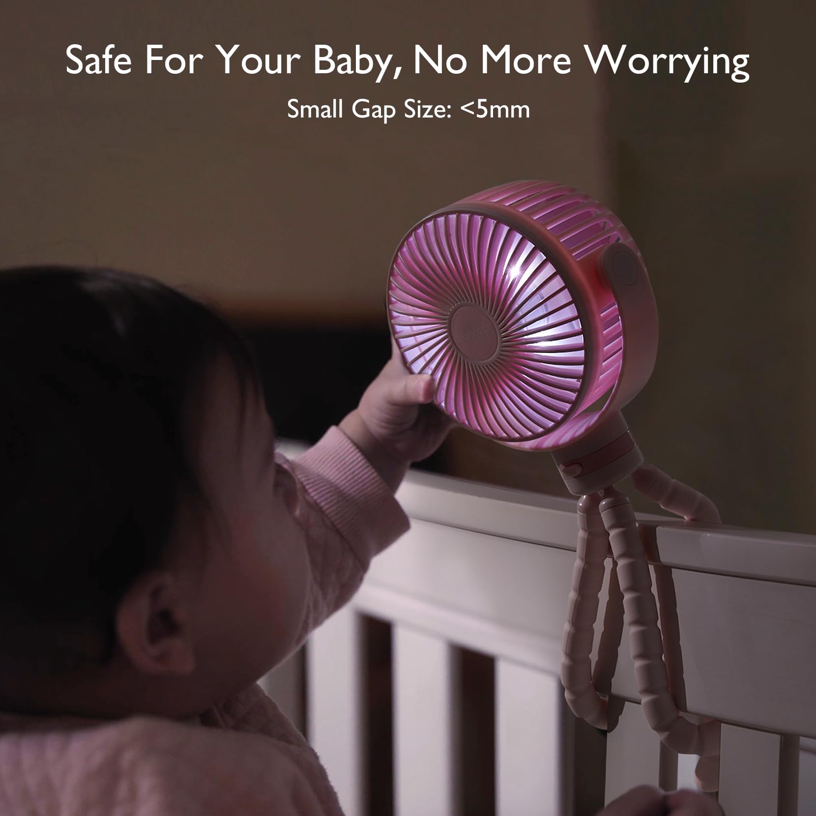 Momcozy cabezal rotado 360 grados, dirige el flujo hacia la cara del bebé