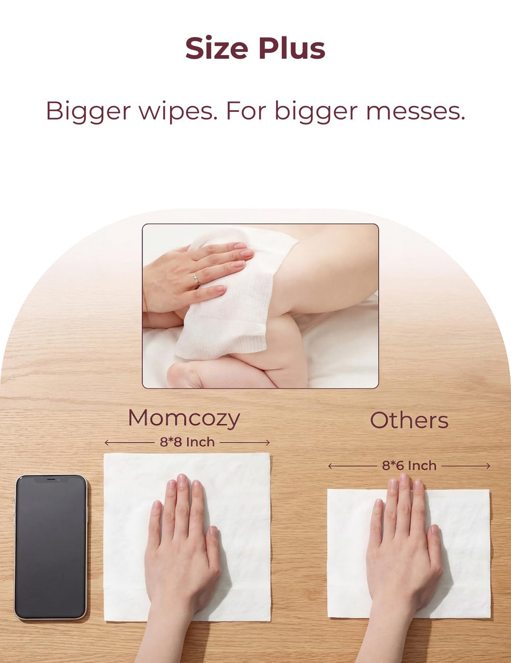 Momcozy tapa pop-up y sello resellable mantienen frescura por más tiempo