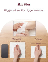 Momcozy tapa pop-up y sello resellable mantienen frescura por más tiempo