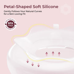 Momcozy primer plano de la silicona suave que ofrece confort diario