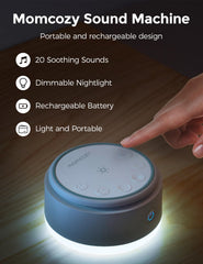 Momcozy detalle de la parte superior con luz táctil que facilita ajustes nocturnos