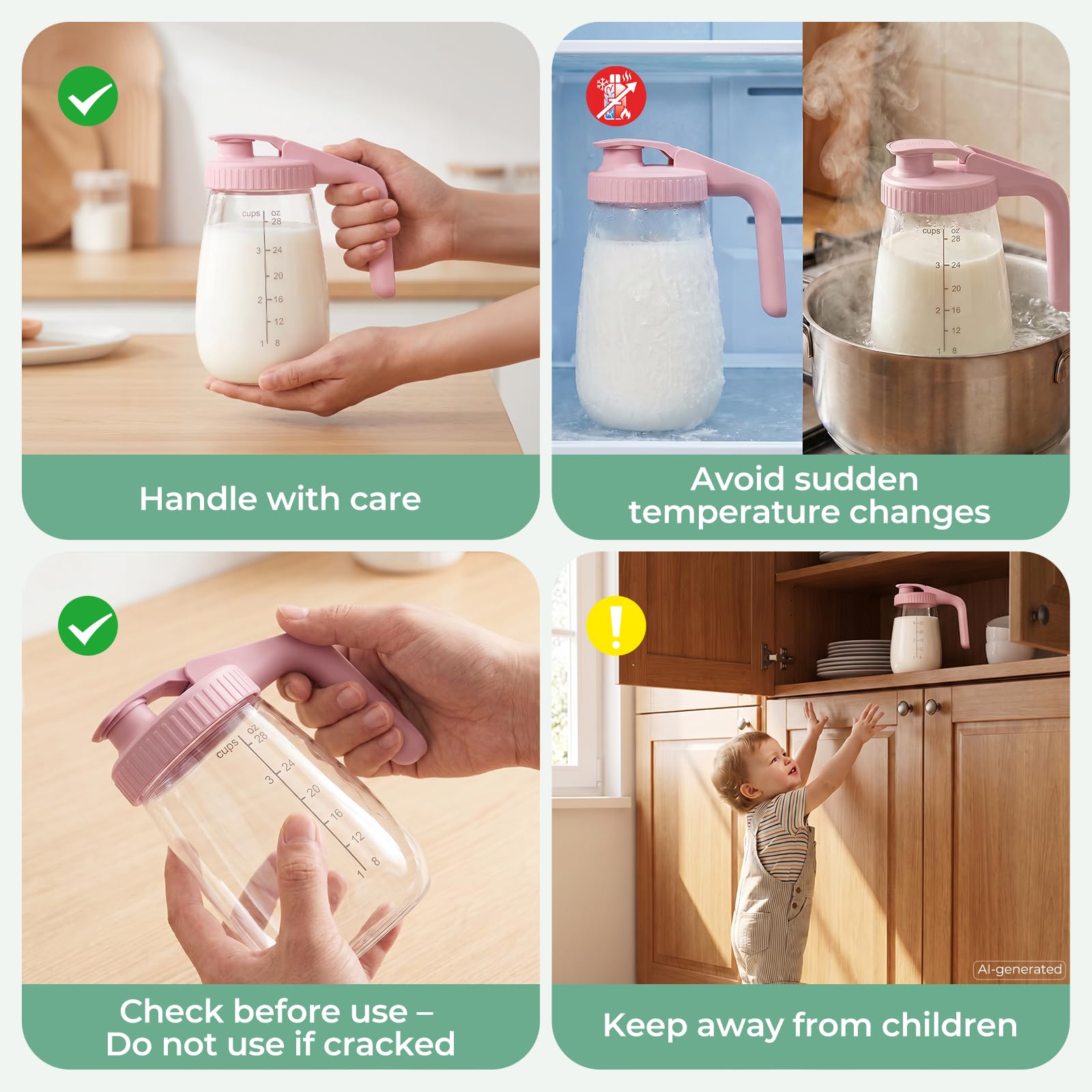 Momcozy tapa con junta de sellado mostrando cierre hermético seguro