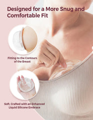 Momcozy primer plano de la textura de silicona suave y cómoda