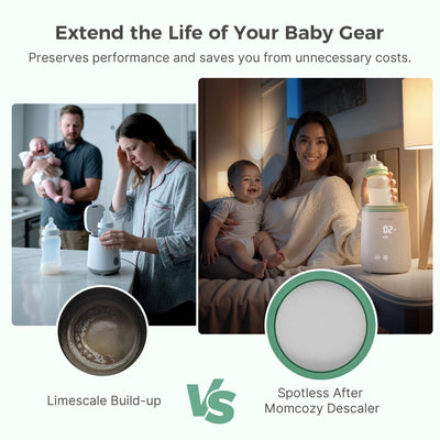 Momcozy esterilizador limpio tras uso, higiene segura para bebé