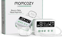 Momcozy front view of aspirator showing compact design and controls for easy use
