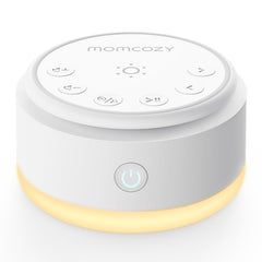 Momcozy vista frontal del dispositivo mostrando controles y diseño portable