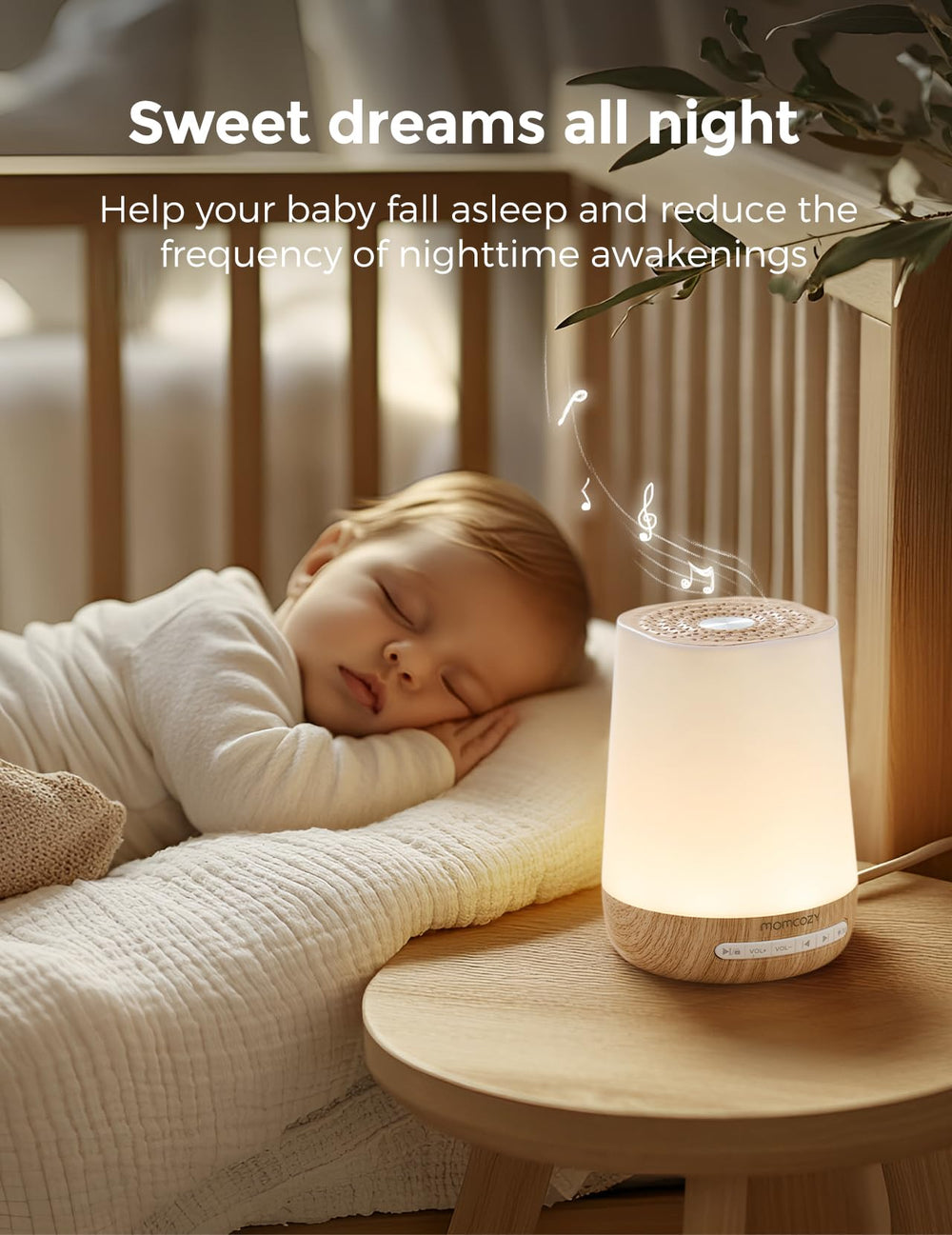 Momcozy interfaz de app móvil control remoto y programación