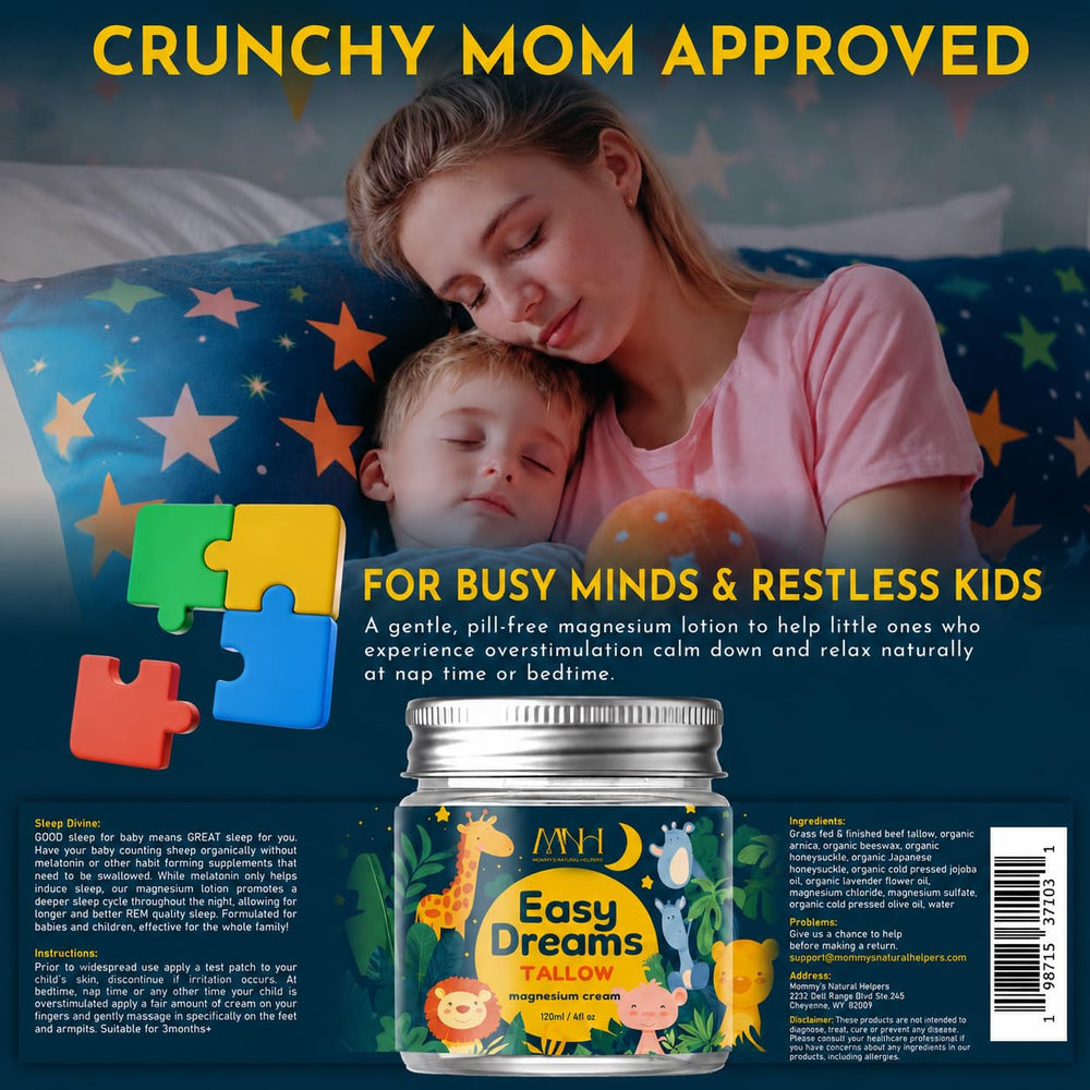 Mommy's Natural Helpers bote junto a una moneda para escala