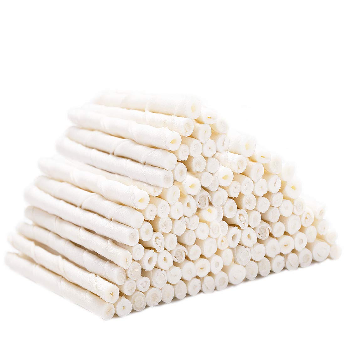 MON2SUN palito trenzado al frente mostrando forma y longitud, favorece masticado prolongado