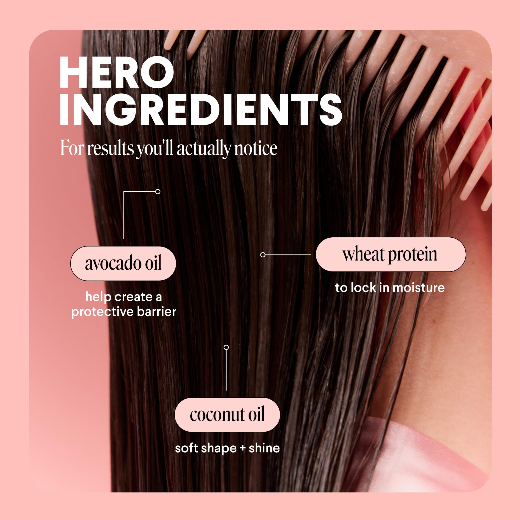 MONDAY HAIRCARE acondicionador aplicado con dedos para desenredar fácilmente