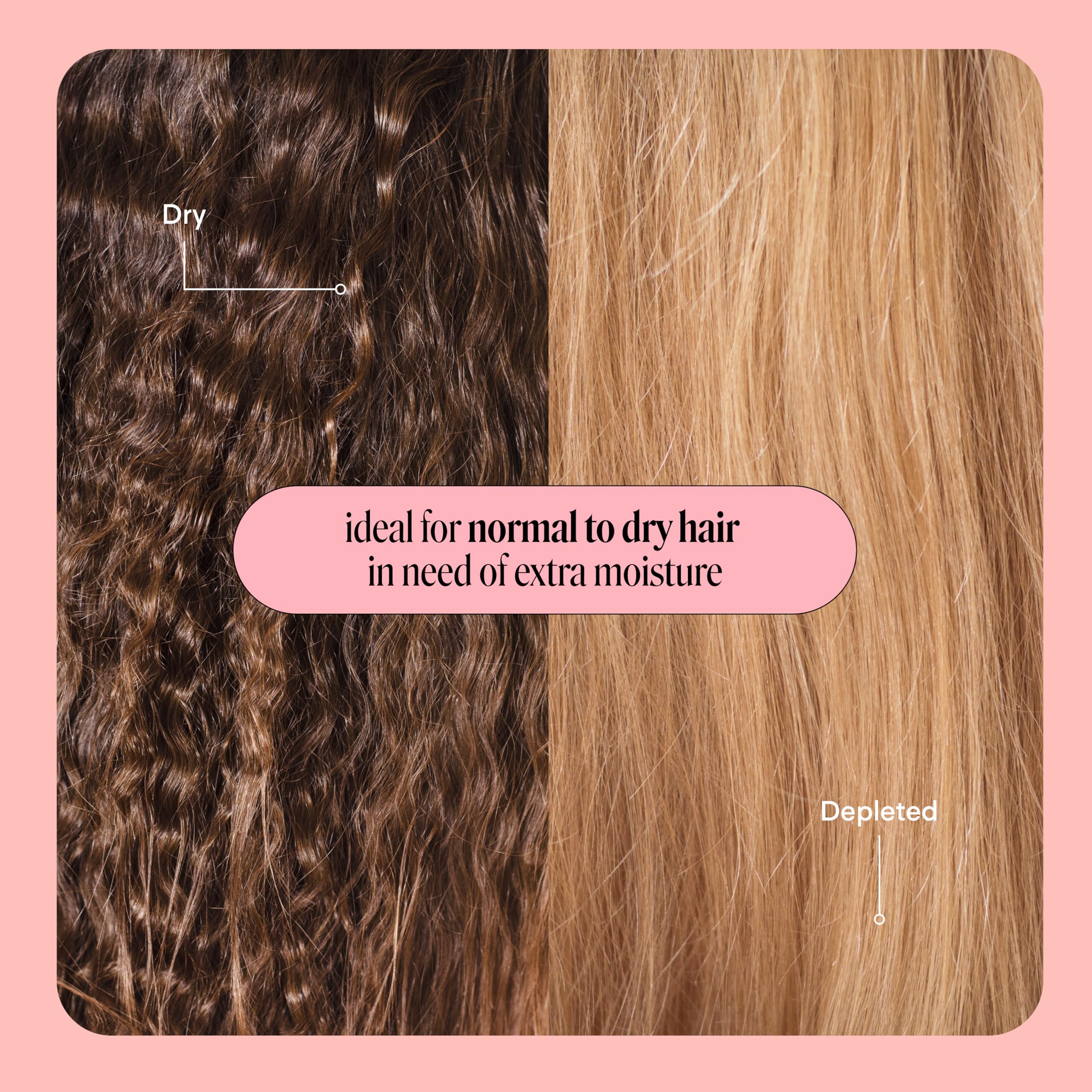 MONDAY HAIRCARE cabello rizado antes y después con menos frizz