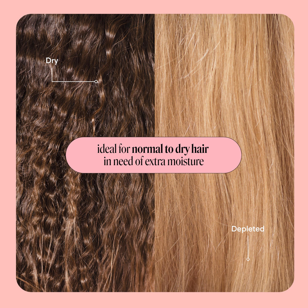 MONDAY HAIRCARE cabello rizado antes y después con menos frizz