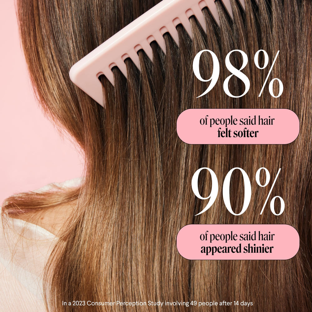 MONDAY HAIRCARE en baño lifestyle mostrando uso diario y acabado brillante