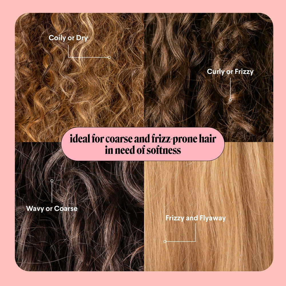 MONDAY HAIRCARE resultado rizos antes y después con menos frizz